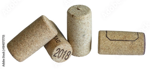 Fototapeta bouchons de liège de bouteilles de vin	