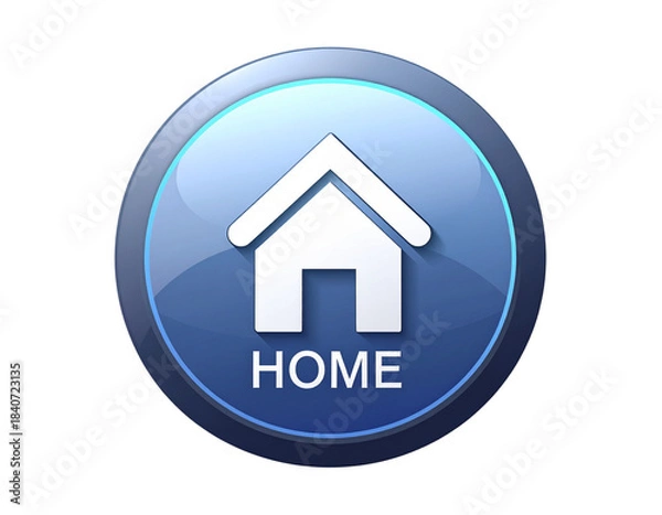 Obraz Photorealistic Home Keyboard Key PNG