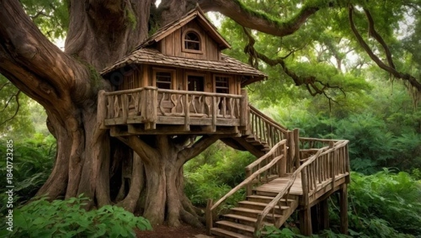 Obraz Tree house in the forest