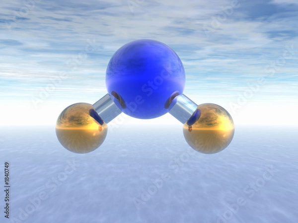 Obraz molecule of water