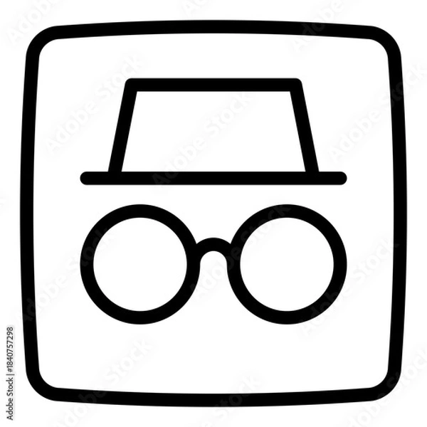 Obraz Incognito icon