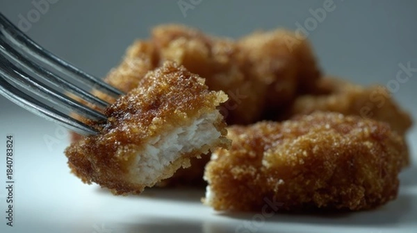 Fototapeta Crispy Chicken Nuggets: Fried Food, Fast Food, Dinner