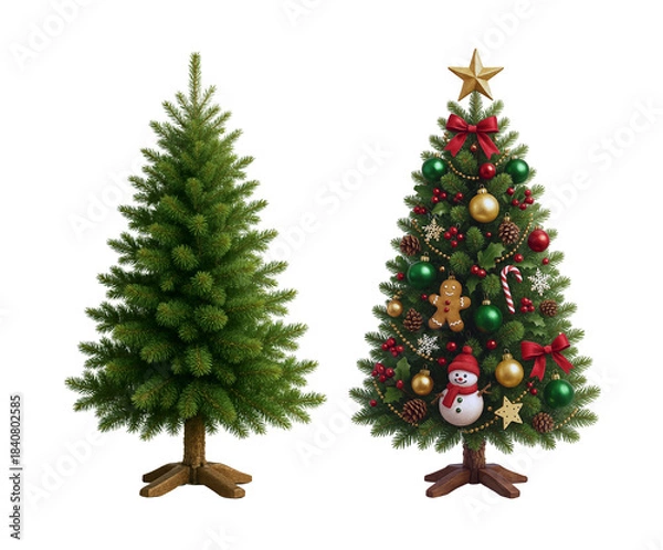 Obraz Plain Christmas Tree