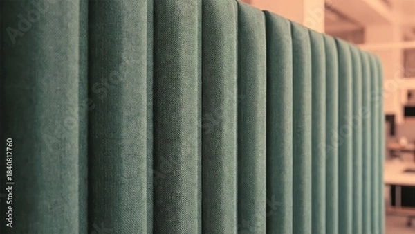 Fototapeta Office Partition Panel Installation Interior Workspace View