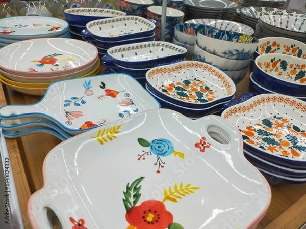 Obraz dinner set ceramic