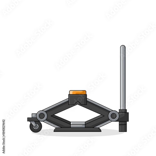 Obraz Scissor Jack On isolated white background 