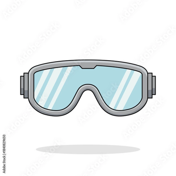 Obraz Safety Goggles isolated on white background