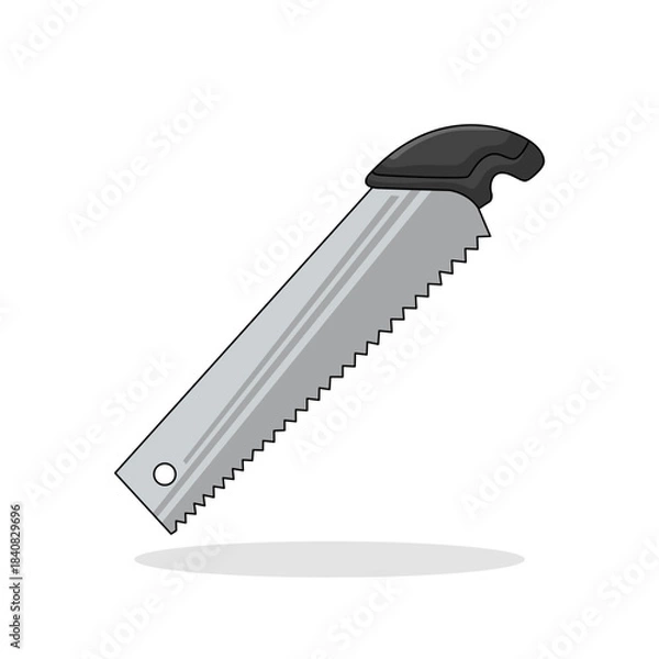 Obraz Hand Saw isolated on white background