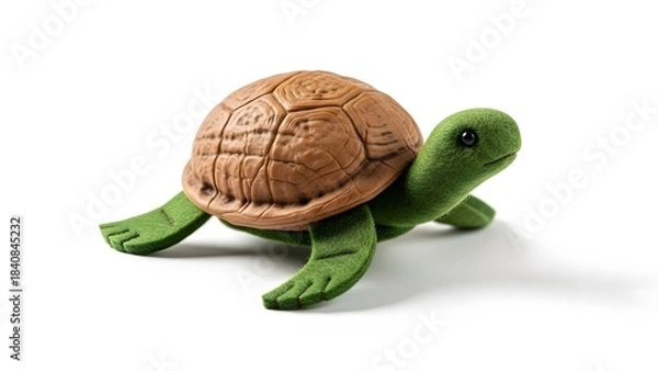 Obraz Cute Walnut Shell Turtle Craft | Adorable Handmade Turtle with Green Legs Kids Project 2026