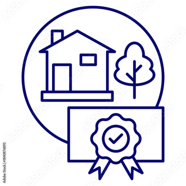 Obraz property development icon vector