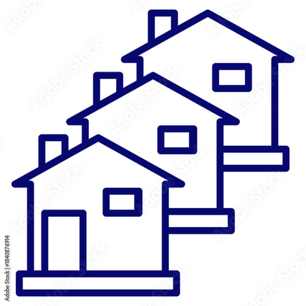 Obraz housing icon vector