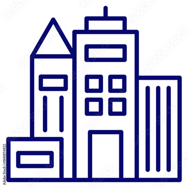 Obraz building icon vector