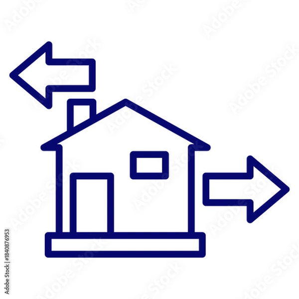Obraz housing broker icon vector