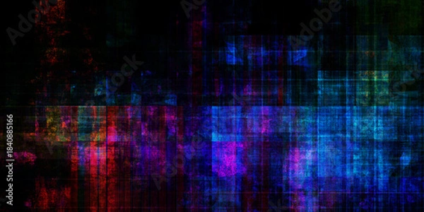 Obraz Woven Digital Tapestry Illustrating Information Flow Dynamics