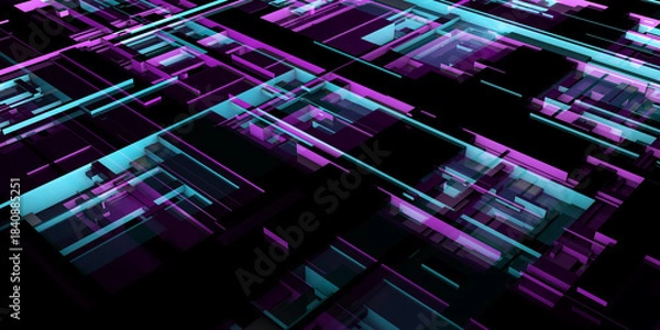 Obraz Futuristic Background For High-Tech Digital Technology Concepts