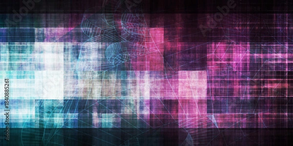 Obraz Digital Infrastructure Unveils Complex Network Communication Patterns