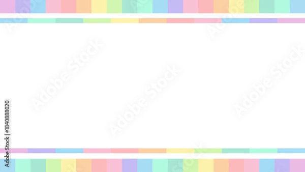 Obraz パステルカラー枠素材【16:9素材シリーズ】