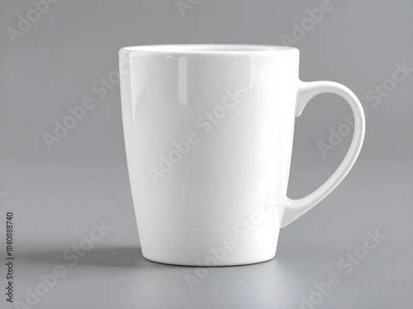 Obraz white cup isolated