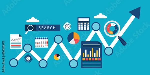 Obraz Search Analysis Marketing concept