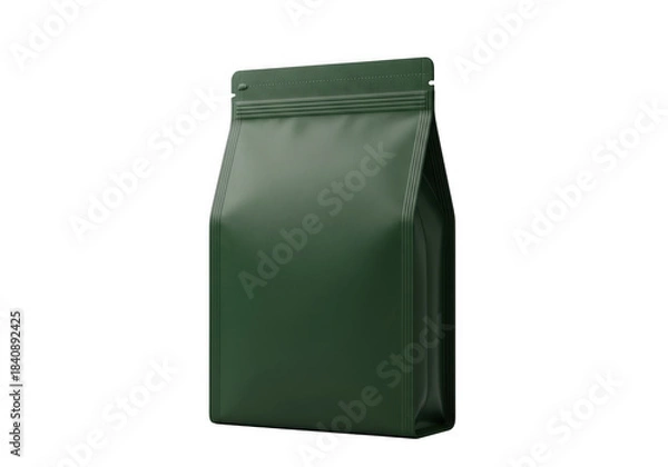 Obraz Green pouch isolated on transparent background