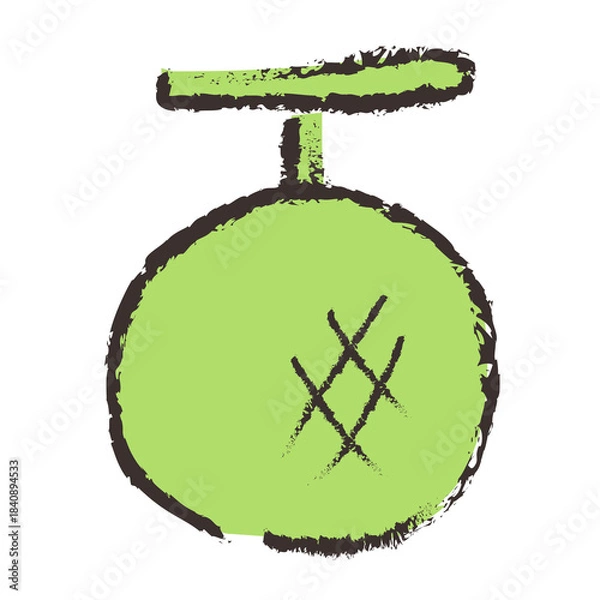 Fototapeta メロンのイラスト