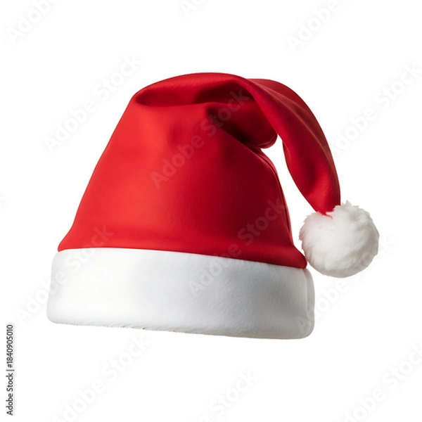 Obraz Santa hat isolated on white