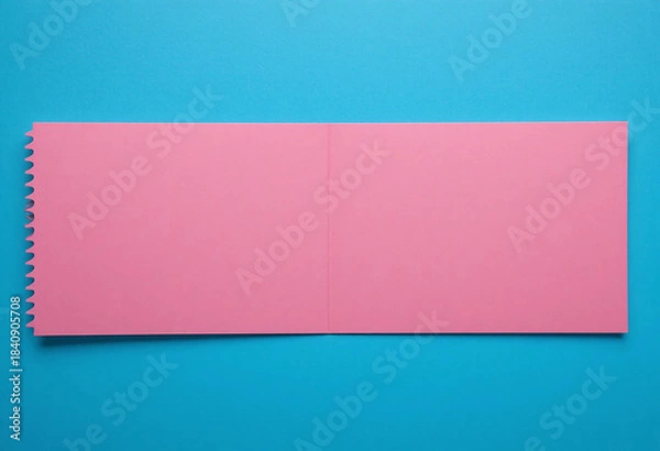 Obraz Business cards Mockup on color background. Flat Lay. Copy space for text.