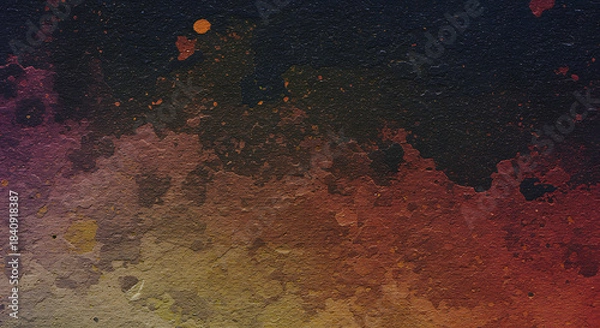 Obraz Abstract textured background with warm gradient and dark overlay