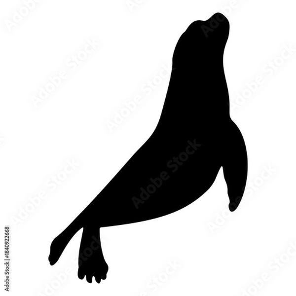 Obraz walrus silhoette.eps