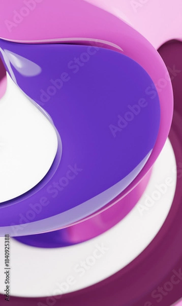 Obraz 3d Illustration  rows of colorful  line  . Geometric background, weave pattern.