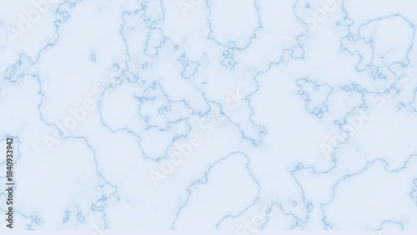 Fototapeta Minimal light marble texture featuring pale blue organic lines forming a clean smooth abstract stone background