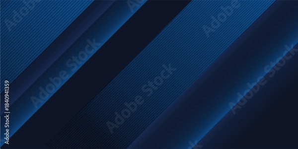 Fototapeta Abstract background dark blue with modern corporate concept