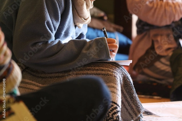 Obraz メモを取る受講生