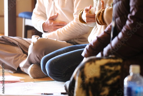 Obraz ボイストレーニングのレッスンをする様子