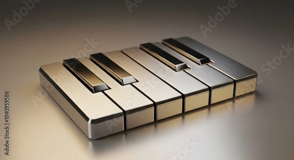 Obraz piano keys close up