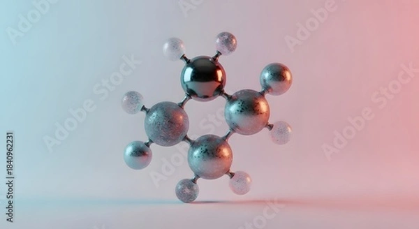 Obraz pink crystal ball with reflection