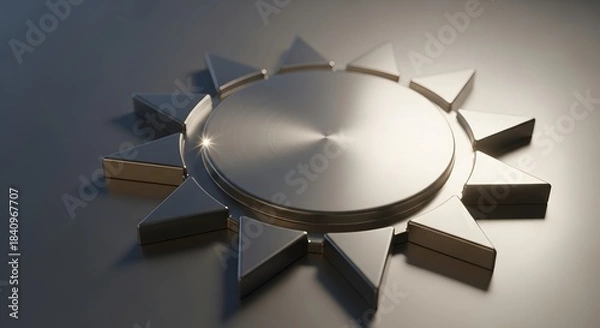 Obraz gold silver star