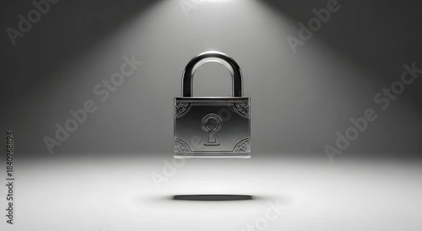 Obraz lock on the wall