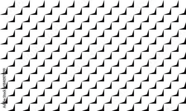 Obraz 幅が広いジグザグした矢印のパーツのストライプ模様