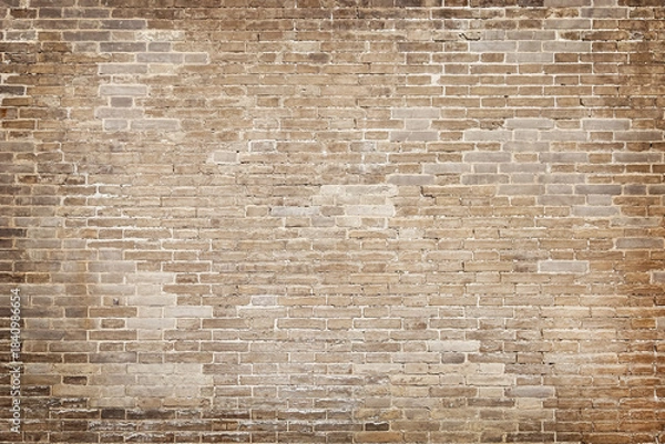 Obraz Old brick wall. Brickwork from an old brick in a rustic style texture background