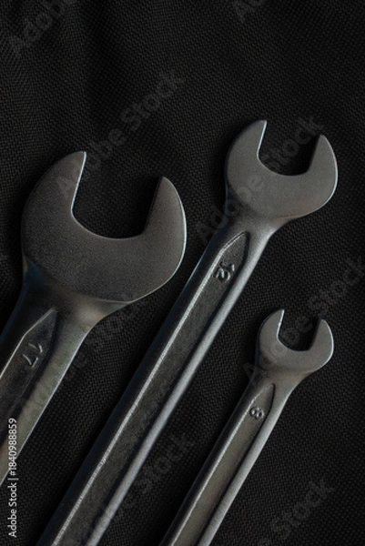 Obraz wrenches on black