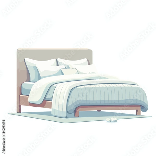 Fototapeta Comfortable bed