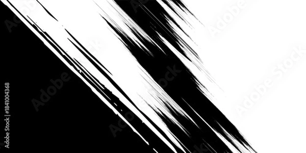 Fototapeta Black and White Grunge Urban Overlay with Distressed Texture and Messy Scratches. Monochrome Dusty Effect that Captures a Raw, Dark, and Intense Urban Feel.