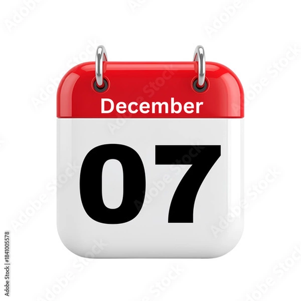 Fototapeta 7 December Date - 7