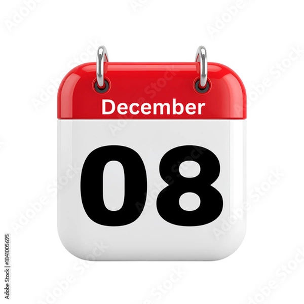 Fototapeta 8 December Date