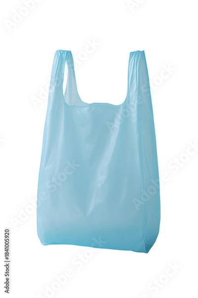 Obraz blue plastic bag isolated