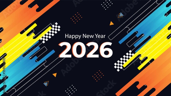 Obraz New year background design, corporate background