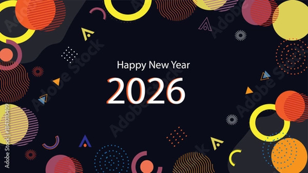 Obraz New year background design, corporate background