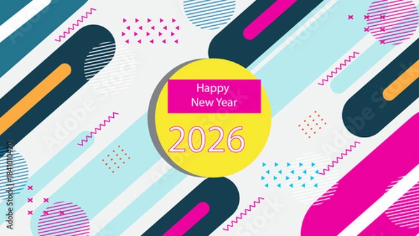 Obraz New year background design, corporate background