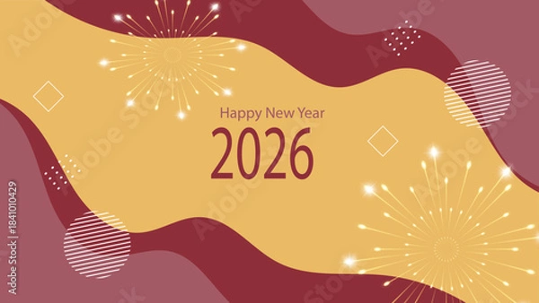 Obraz New year background design, corporate background